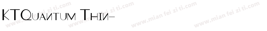 KTQuantum Thin字体转换
